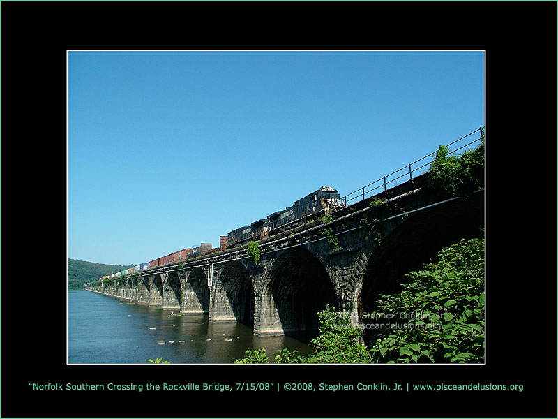 Norfolk Southern Crossing Rockville Bridge, 7/15/2008 Norfolk Southern Crossing Rockville Bridge, 7/15/2008