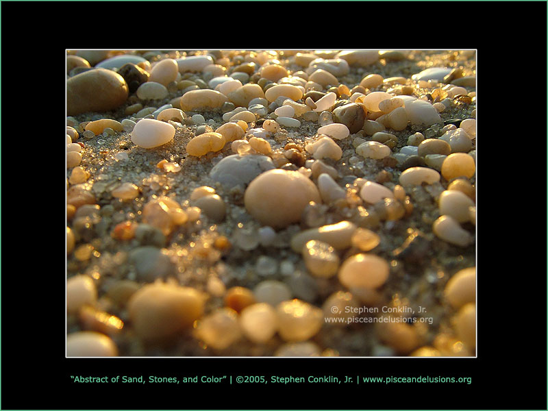 Abstract of Sand, Stones, and Color Abstract of Sand, Stones, and Color