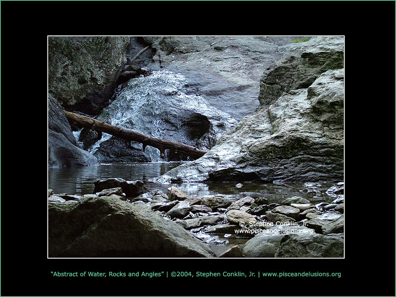 Abstract of Water, Rocks and Angles Abstract of Water, Rocks and Angles