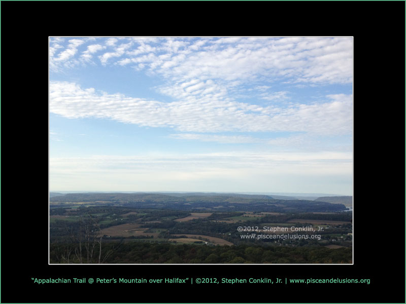 Appalachian Trail @ Peter's Mountain overlooking Halifax, PA Appalachian Trail @ Peter's Mountain overlooking Halifax, PA