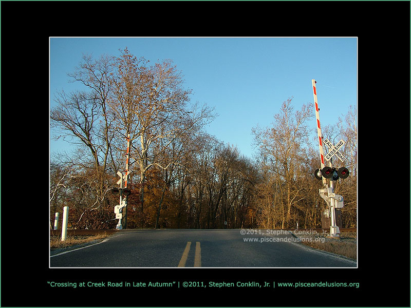 Crossing at Creek Road in Late Autumn, 2011 Crossing at Creek Road in Late Autumn, 2011