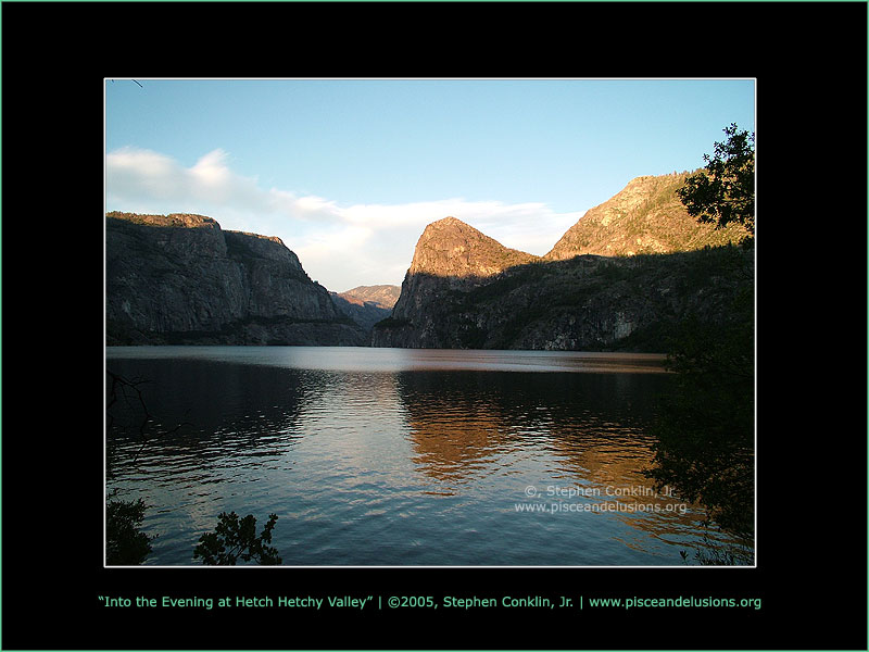 Into the Evening at Hetch Hetchy Valley Into the Evening at Hetch Hetchy Valley