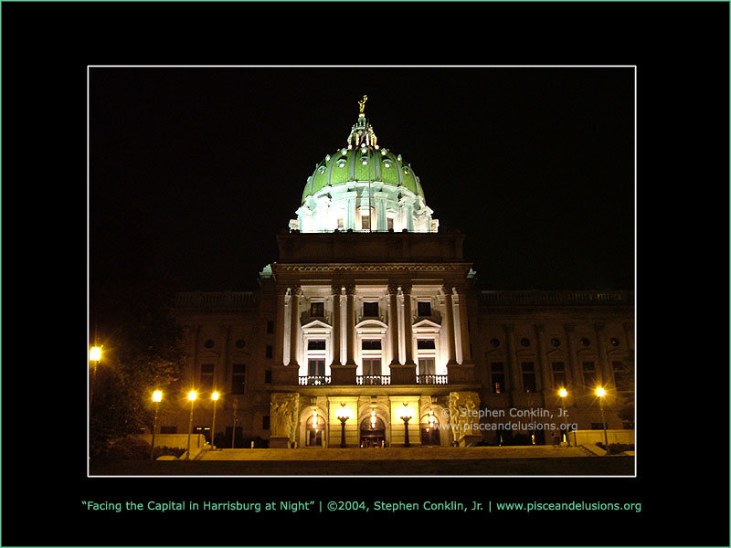 Facing the Capital in Harrisburg at Night Facing the Capital in Harrisburg at Night