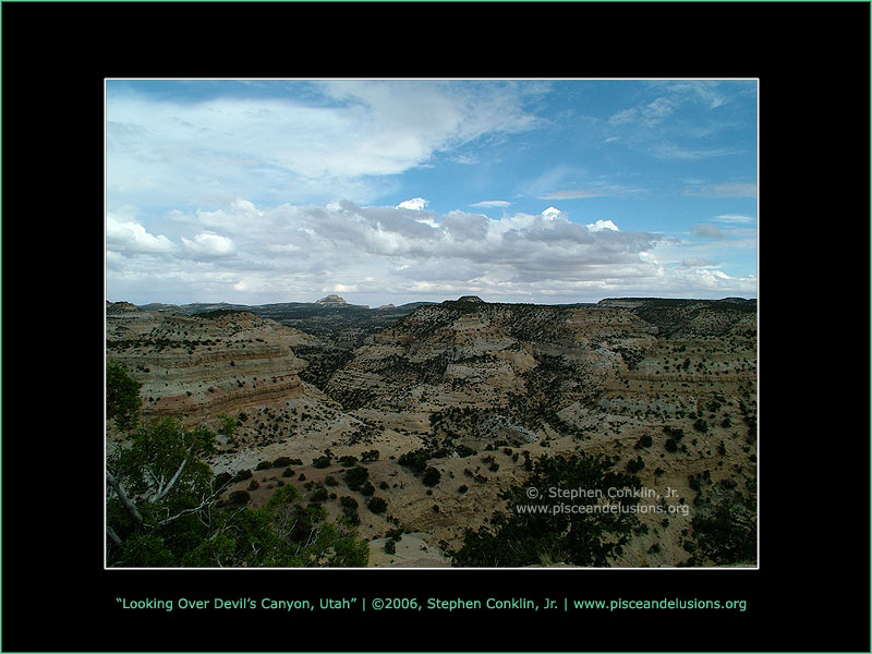 Looking Over Devil's Canyon, Utah