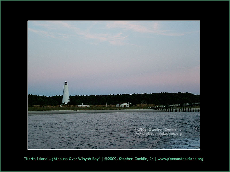 North Island Lighthouse Over Winyah Bay North Island Lighthouse Over Winyah Bay