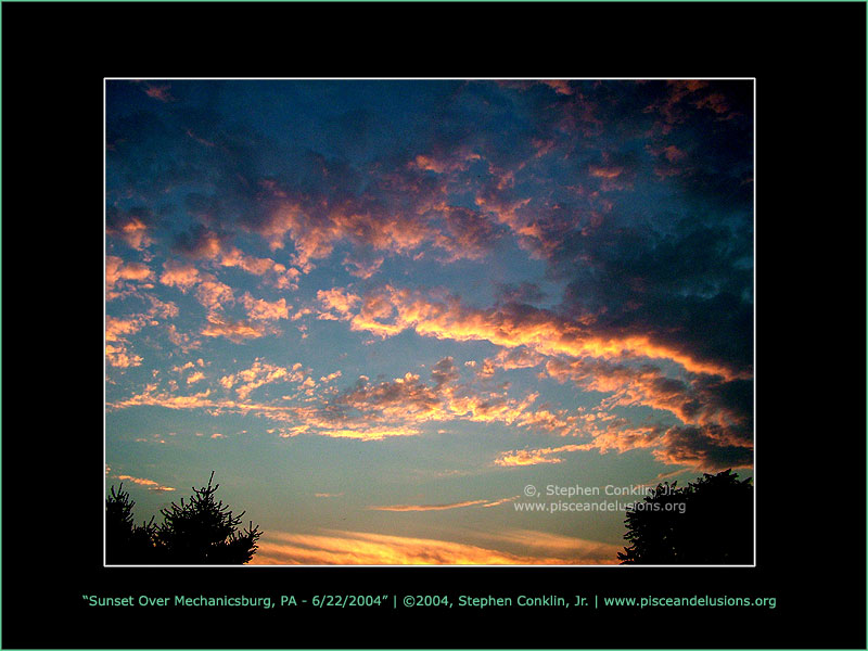 Sunset Over Mechanicsburg, PA - 6/22/2004 Sunset Over Mechanicsburg, PA - 6/22/2004