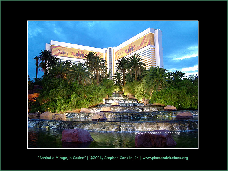 Behind a Mirage, a Casino Behind a Mirage, a Casino