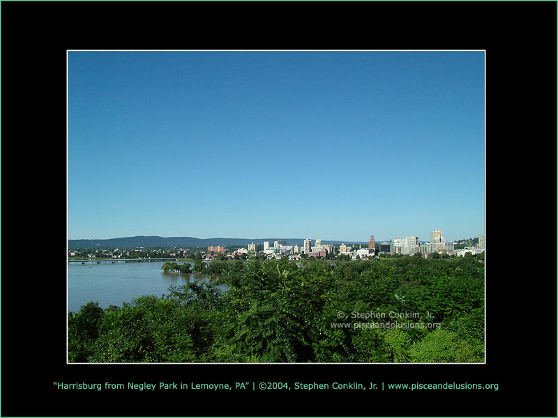 Harrisburg from Negley Park in Lemoyne, PA Harrisburg from Negley Park in Lemoyne, PA