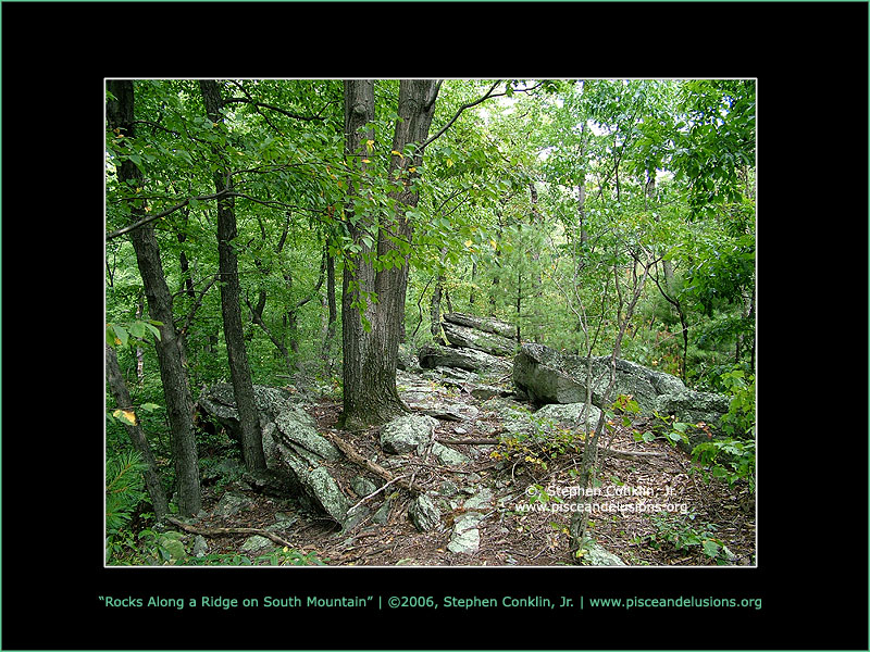Rocks Along a Ridge on South Mountain Rocks Along a Ridge on South Mountain